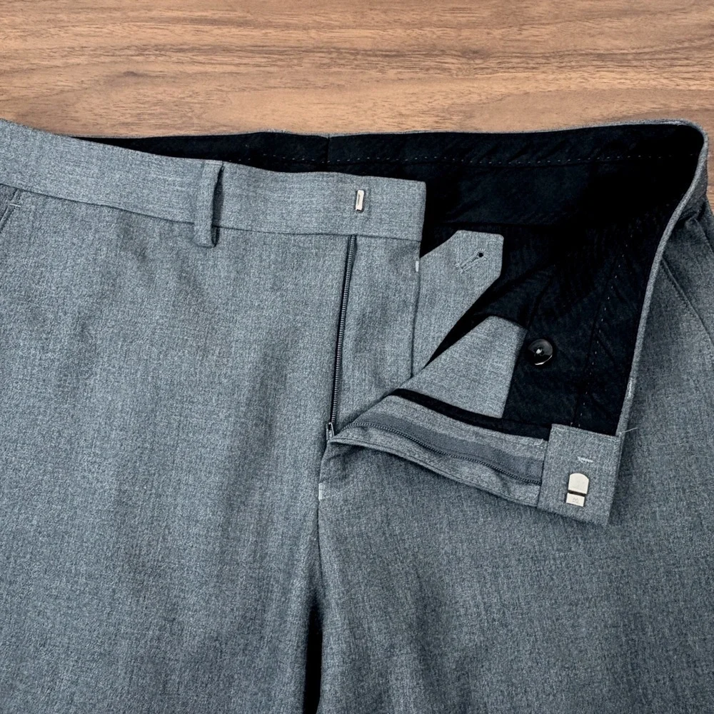 Ryan Seacrest Distinction Suit Mens 44R 34x30 Gray 2-Piece Blazer Pants Corpcore